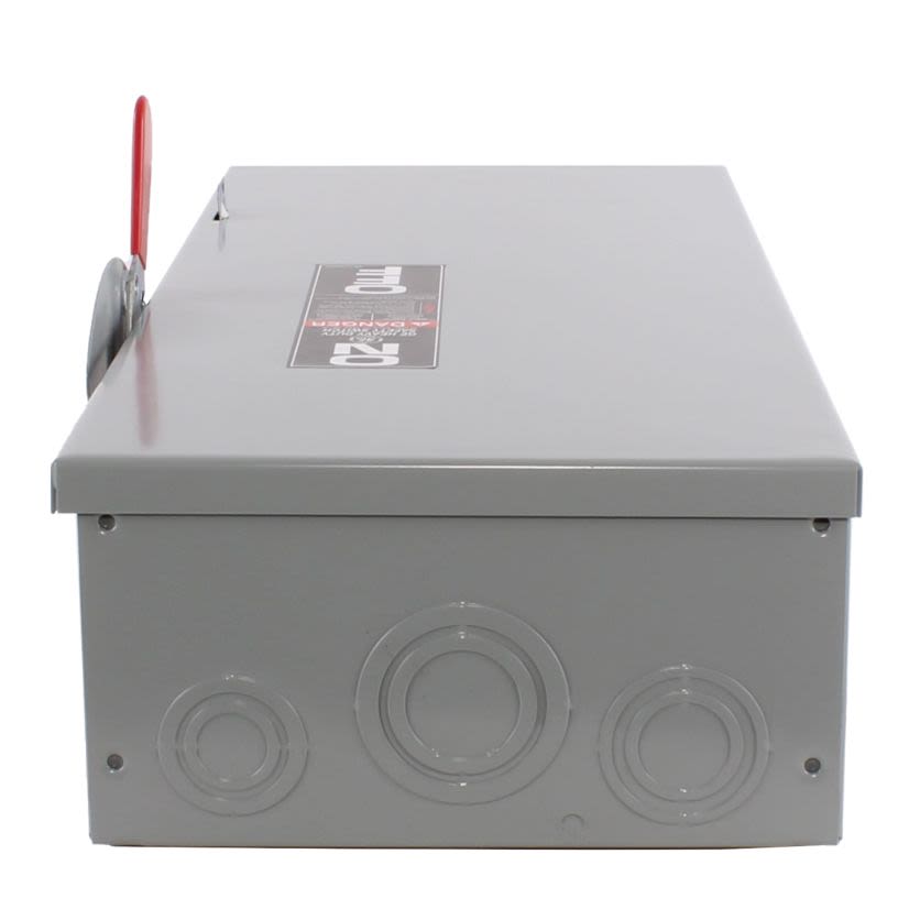 GE Spec-Setter™ TG4323 TG Series Fusible General Duty Safety Switch, 240 VAC, 100 A, 7-1/2 hp Standard Fuse/15 hp Time Delay, 3 Poles